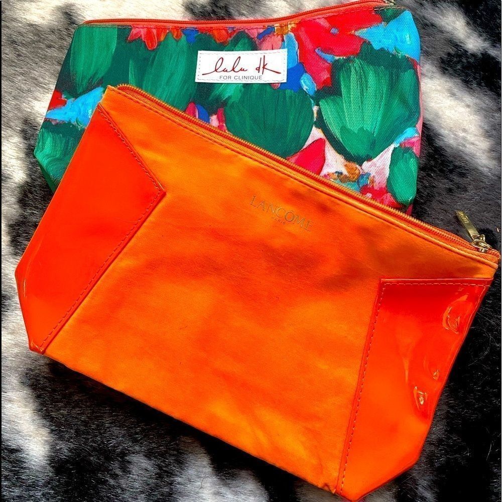 2 MAKEUP BAGS. *NEW* never used. Clinique & Lancôme. - Picture 1 of 3